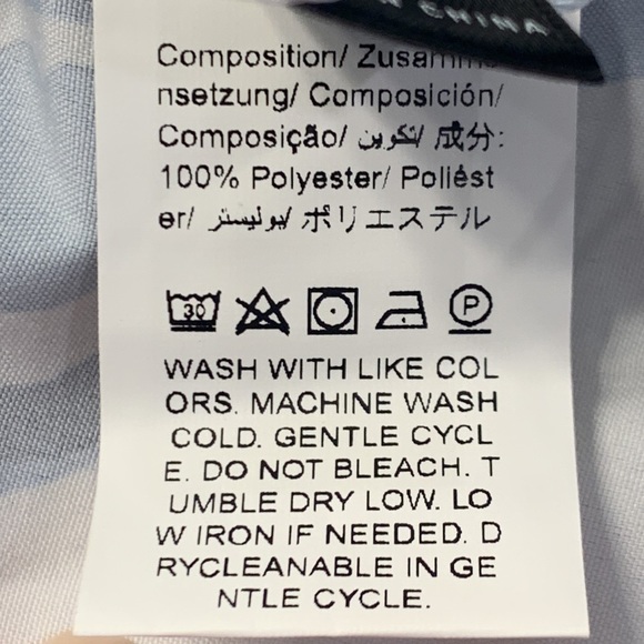 Emery Rose ~ Blue & White Ruffle Sleeve Elastic Waist Fit & Flare Dress Sz Small - Picture 9 of 11